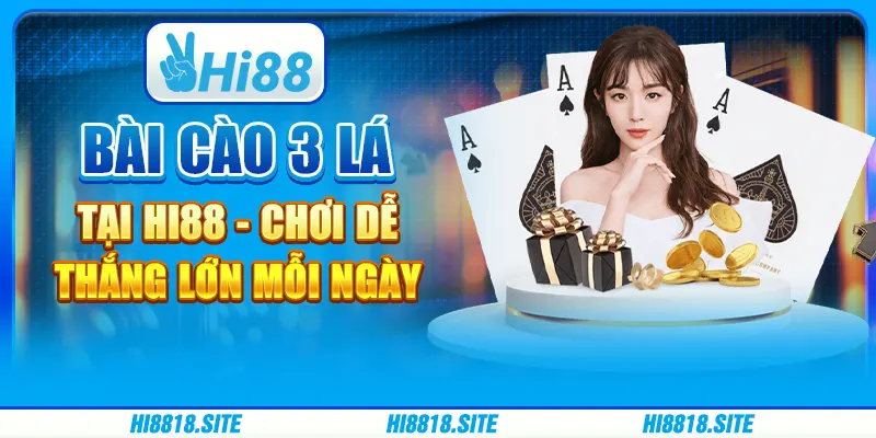 Bài Cào 3 Lá Tại Hi88 - Chơi Dễ Thắng Lớn Mỗi Ngày